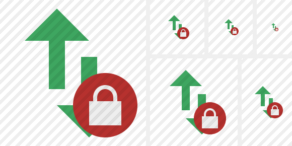 Exchange Vertical Lock Symbol