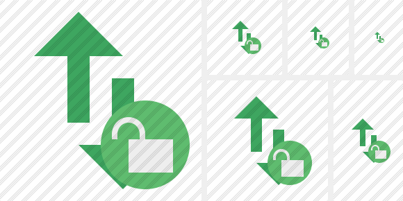 Exchange Vertical Unlock Symbol