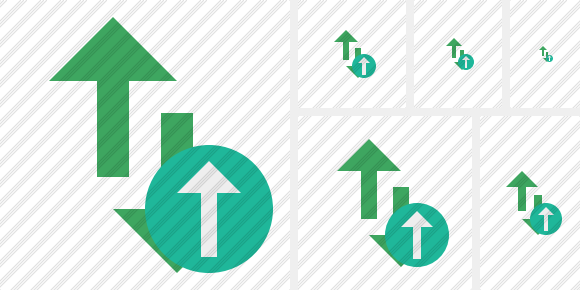 Exchange Vertical Upload Symbol