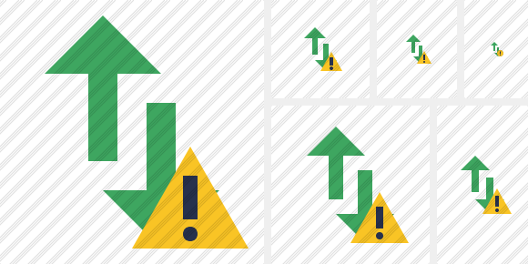 Exchange Vertical Warning Symbol