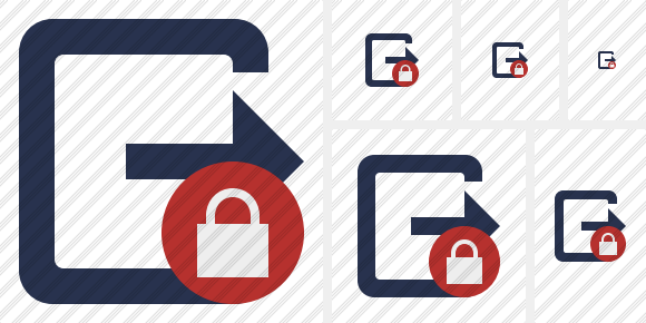 Exit Lock Icon Exit Lock Icon