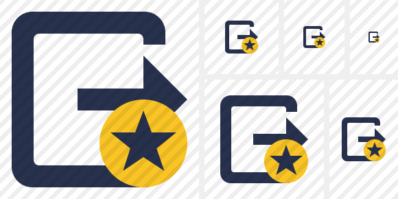 Exit Star Icon Exit Star Icon