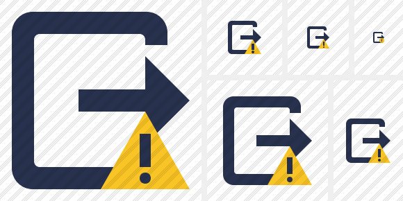 Exit Warning Icon Exit Warning Icon