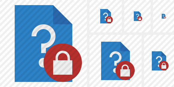 File Help Lock Icon File Help Lock Icon