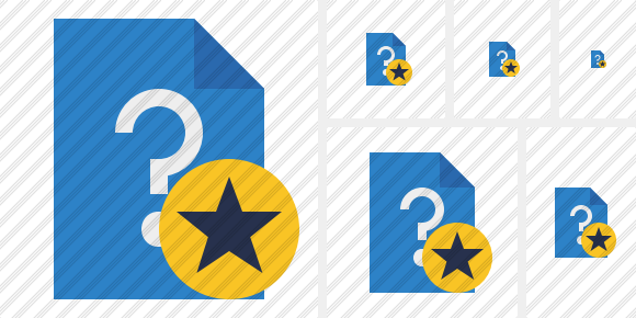 File Help Star Icon File Help Star Icon