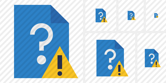 File Help Warning Icon File Help Warning Icon