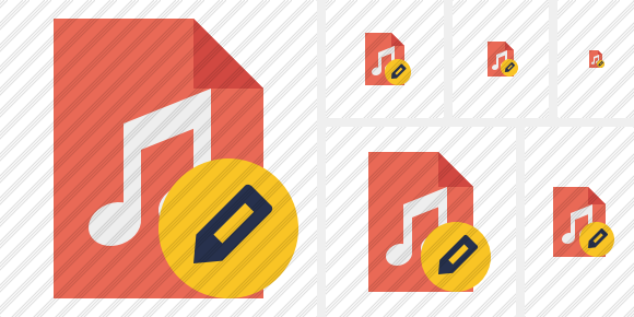 File Music Edit Icon File Music Edit Icon