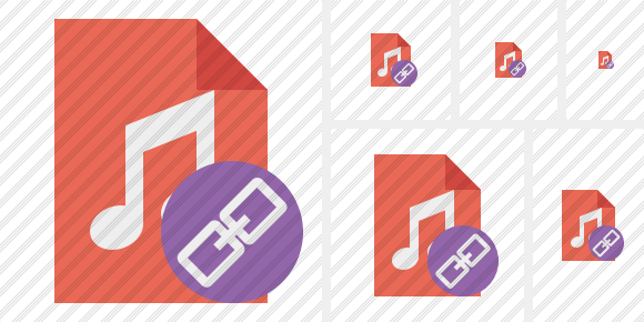File Music Link Symbol