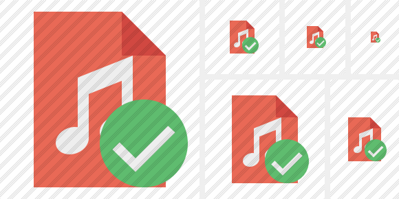 File Music Ok Icon File Music Ok Icon