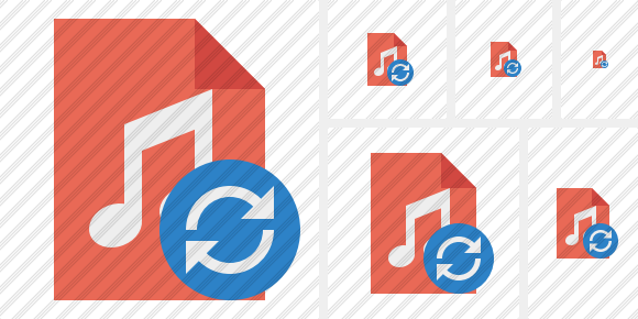 File Music Refresh Icon File Music Refresh Icon