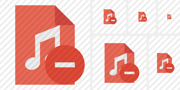 File Music Stop Icon File Music Stop Icon
