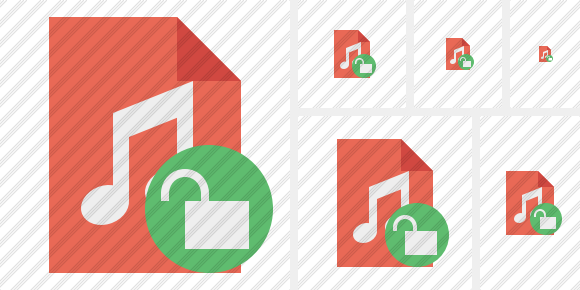 File Music Unlock Symbol
