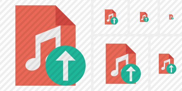 File Music Upload Icon File Music Upload Icon