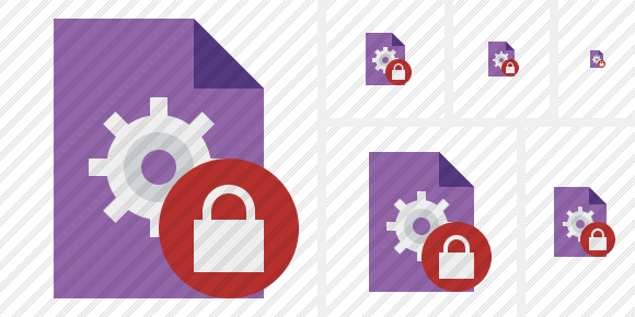 File Settings Lock Symbol