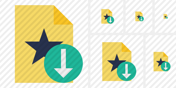 File Star Download Symbol