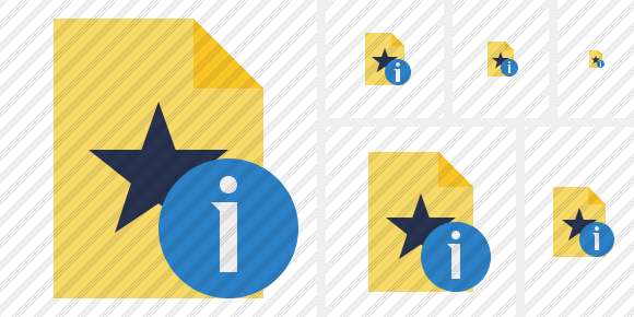 Icona File Star Info Icona File Star Info