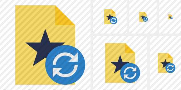 Icona File Star Refresh Icona File Star Refresh