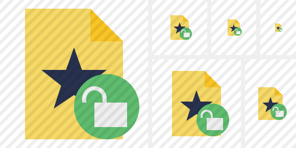 File Star Unlock Icon