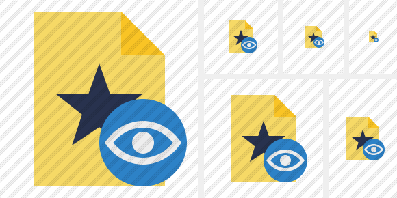 Icona File Star View Icona File Star View