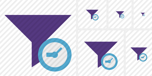 Filter Clock Icon Filter Clock Icon