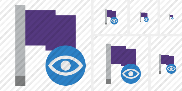 Icono Flag Purple View