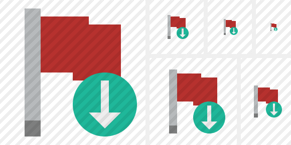 Flag Red Download Icon Flag Red Download Icon
