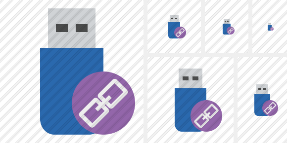 Flash Drive Link Icon