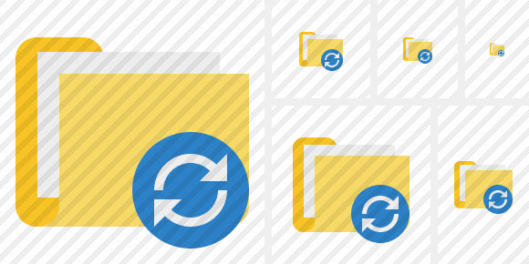 Icono Folder Documents Refresh