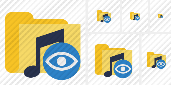 Folder Music View Icon Folder Music View Icon