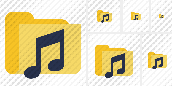 Folder Music Icon Folder Music Icon