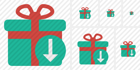 Gift Download Symbol