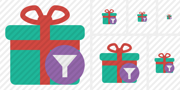 Icona Gift Filtro Icona Gift Filtro