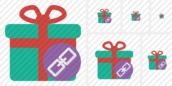 Icona Gift Collegamento Icona Gift Collegamento