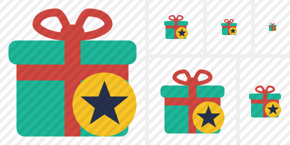 Gift Star Icon