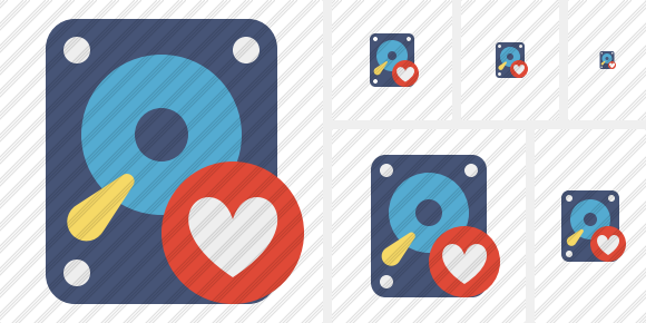 Hard Drive Favorites Icon Hard Drive Favorites Icon