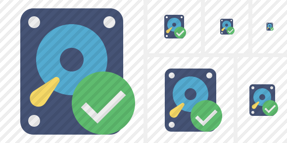 Hard Drive Ok Icon Hard Drive Ok Icon
