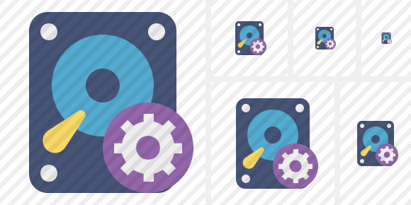 Hard Drive Settings Icon Hard Drive Settings Icon