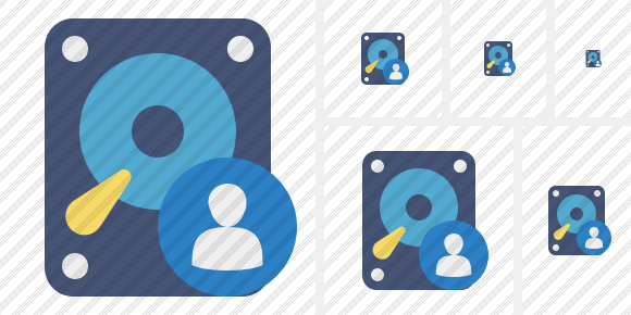 Hard Drive User Icon Hard Drive User Icon