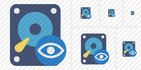 Hard Drive View Icon Hard Drive View Icon