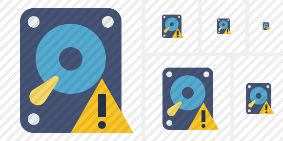 Hard Drive Warning Icon Hard Drive Warning Icon