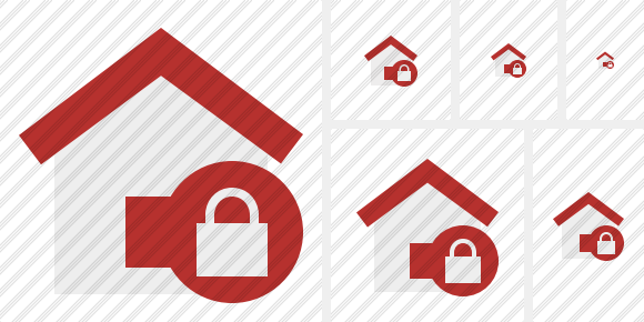 Home Lock Icon Home Lock Icon