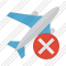 Airplane Cancel Icon