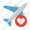 Airplane Favorites Icon