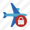 Airplane Horizontal 2 Lock Icon
