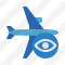 Airplane Horizontal 2 View Icon