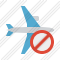 Airplane Horizontal Block Icon