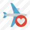 Airplane Horizontal Favorites Icon