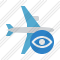 Airplane Horizontal View Icon