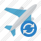 Airplane Refresh Icon