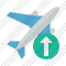 Airplane Upload Icon